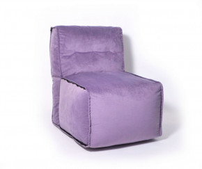 Прямое модульное бескаркасное кресло Комфорт (Фиолет велюр) в Мулымье - mulymya.germes-mebel.ru | фото